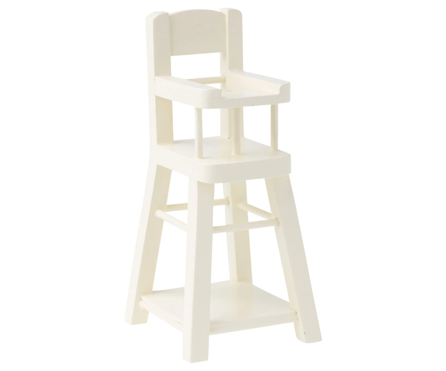 Maileg High Chair Micro Size In White 3 Maileg High Chair Micro Size In White