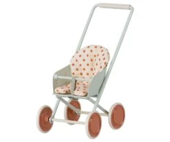 Maileg Stroller In Sky Blue, Micro