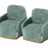 Maileg Miniature Chairs | Mouse | Teal | Set Of 2 -Maileg 11 1408 00