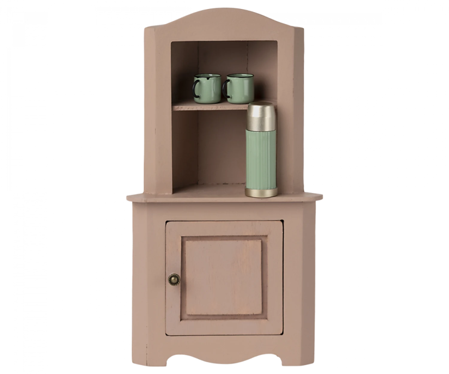 Maileg Miniature Corner Cabinet - Rose 4 Maileg Miniature Corner Cabinet - Rose - Image 2