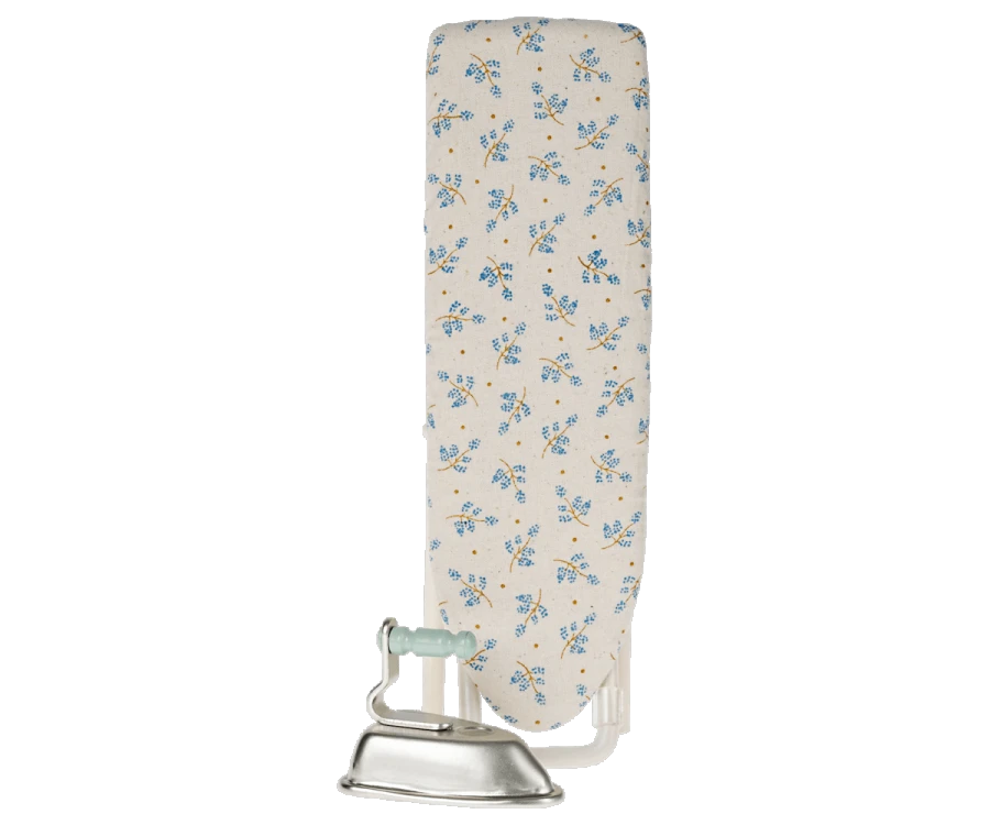 Maileg Iron And Ironing Board | Blue 4 Maileg Iron And Ironing Board | Blue - Image 2