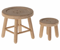 Maileg ETA JUNE SS24 Table And Stool Set, Mouse