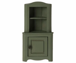 Maileg ETA JUNE SS24 Corner Cabinet, Mouse - Dark Green