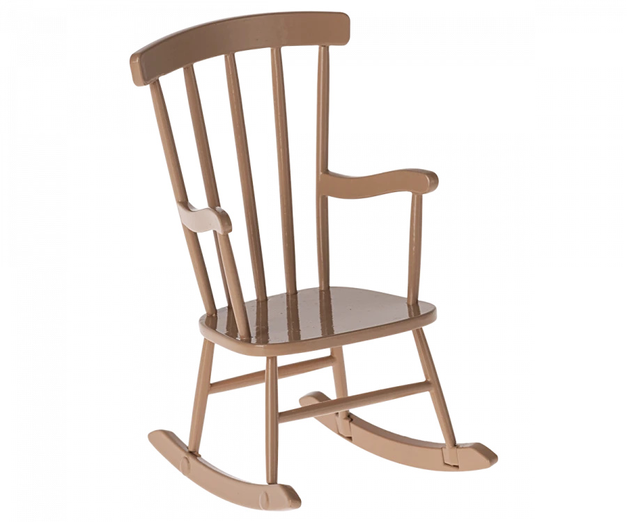 Maileg - Rocking Chair, Mouse - Dark Powder 3 Maileg - Rocking Chair, Mouse - Dark Powder