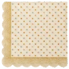 Maileg ETA JUNE SS24 *Napkin, Multi Dots - Ocher -Maileg 15 4300 02