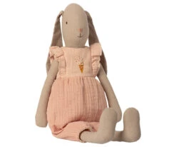 Maileg Bunny In Rose Ruffled Dress, Size 3