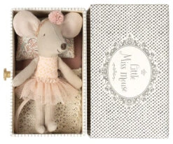 Maileg Little Sister Dance Mouse In Daybed