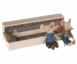Grandma & Grandpa Mice In Matchbox