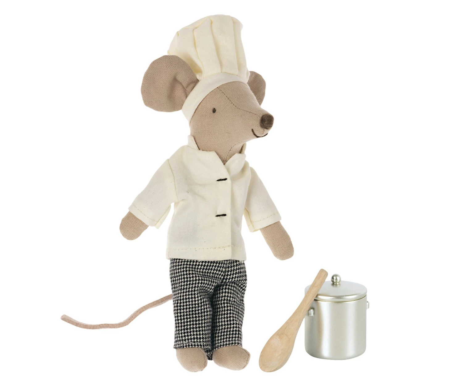 Maileg Chef Mouse With Soup Pot And Spoon 3 Maileg Chef Mouse With Soup Pot And Spoon