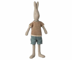 Maileg - Rabbit Size 3, Classic, Knitted Shirt And Shorts