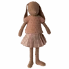 Maileg ETA MAY SS24 Bunny Size 3, Chocolate Brown, Knitted Shirt And Skirt -Maileg 16 4300 00