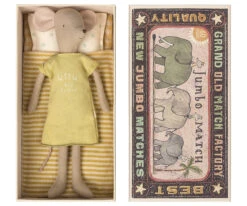 Maileg Medium Mouse Girl In Matchbox