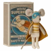 Maileg Super Hero Little Brother Mouse In A Matchbox