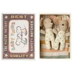 Maileg Twin Baby Mice In Matchbox -Maileg 17 3000 01 01