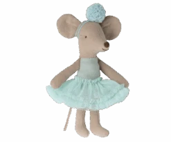 Maileg Ballerina Mouse Little Sister In Light Mint