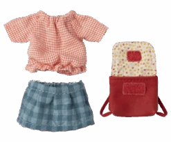 Maileg Clothes And Red Bag For Big Sister Mouse