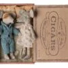 Mum & Dad Mice In Cigar Box -Maileg 17 3302 00