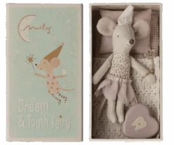 Maileg - Tooth Fairy Mouse, Little Sister In Matchbox