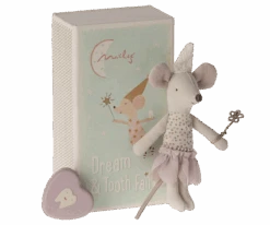 Tooth Fairy Mouse, LIttle Sister In Match Box
