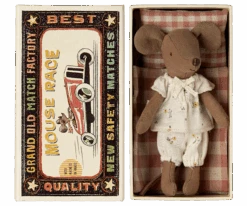 Maileg - Big Sister Mouse In Matchbox, Night Set