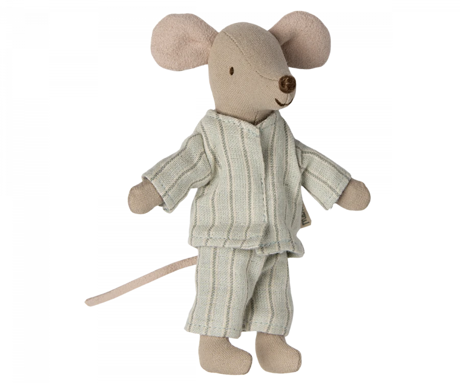 Maileg - Big Brother Mouse In Matchbox, Pyjamas 4 Maileg - Big Brother Mouse In Matchbox, Pyjamas - Image 2