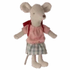 Maileg Big Sister Tricycle Mouse In Red