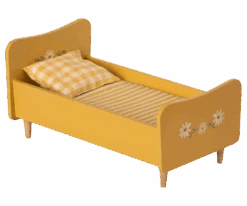 Mini Wooden Bed - Yellow