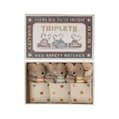 Maileg Baby Mice Triplets In Matchbox -Maileg Maileg Baby Mice Triplets in Matchbox 3