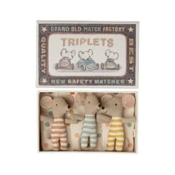 Maileg Baby Mice Triplets In Matchbox