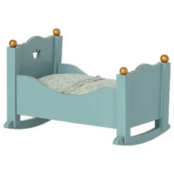 Maileg Baby Mouse Cradle - Blue