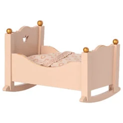 Maileg Baby Mouse Cradle - Rose
