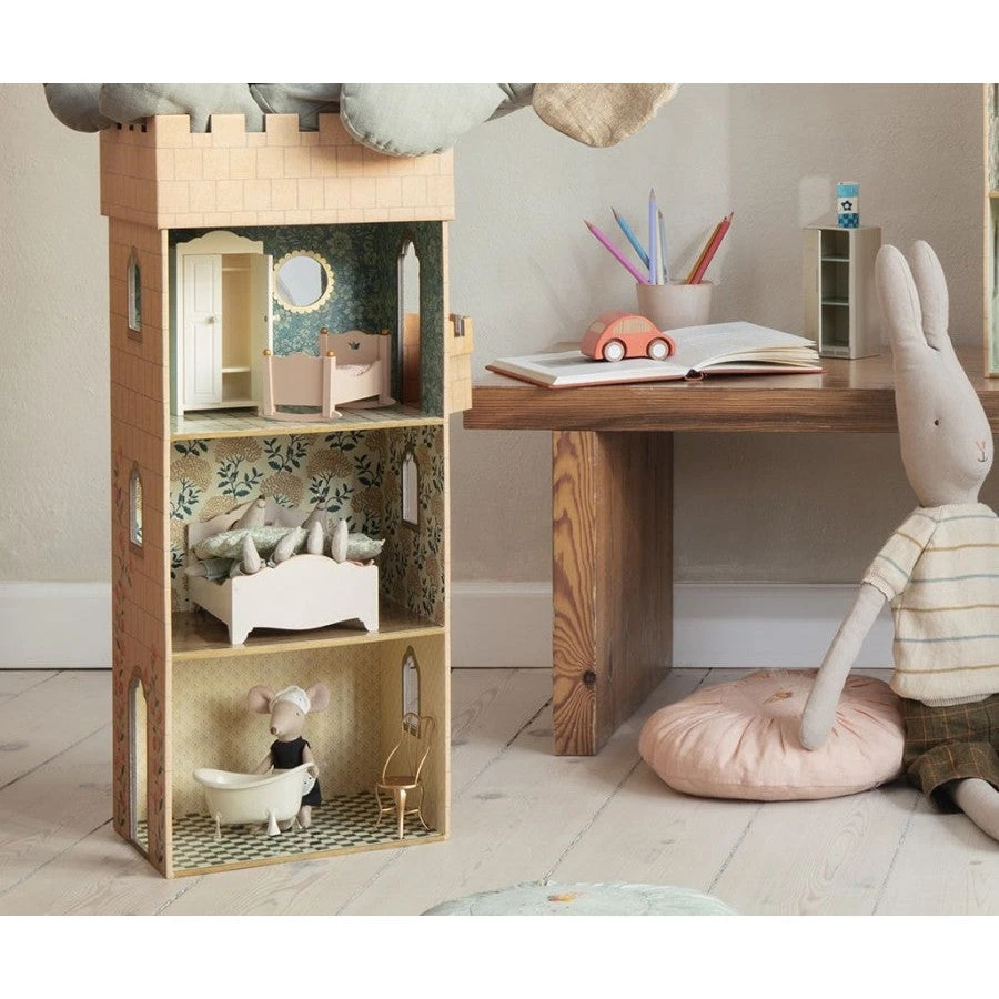 Maileg Baby Mouse Cradle - Rose 4 Maileg Baby Mouse Cradle - Rose - Image 3