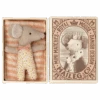 Maileg Baby Mouse - Sleepy Wakey In Matchbox - Rose -Maileg Maileg Baby Mouse Sleepy Wakey in Matchbox Rose