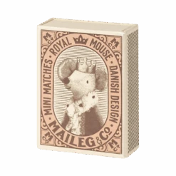 Maileg Baby Mouse - Sleepy Wakey In Matchbox - Rose -Maileg Maileg Baby Mouse Sleepy Wakey in Matchbox Rose 3