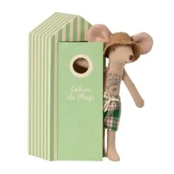 Maileg Father Beach Mouse In Cabin De Plage (Beach House) -Maileg Maileg Father Beach Mouse in Cabin de Plage Beach House Dolls Playsets Toy Figures 2
