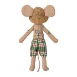 Maileg Father Beach Mouse In Cabin De Plage (Beach House) -Maileg Maileg Father Beach Mouse in Cabin de Plage Beach House Dolls Playsets Toy Figures 3