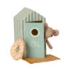 Maileg Little Brother Beach Mouse In Cabin De Plage (Beach House) -Maileg Maileg Little Brother Beach Mouse in Cabin de Plage Beach House Dolls Playsets Toy Figures
