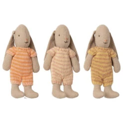 Maileg Micro Bunny - Pink/Orange -Maileg Maileg Micro Bunny PinkOrange Dollhouse Dolls 2