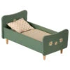Maileg Mini Wooden Bed - Mint Blue 2 Maileg Mini Wooden Bed - Mint Blue -Maileg Maileg Mini Wooden Bed Mint Blue