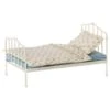Maileg Miniature Bed - Blue -Maileg Maileg Miniature Bed Blue Dollhouse Accessories