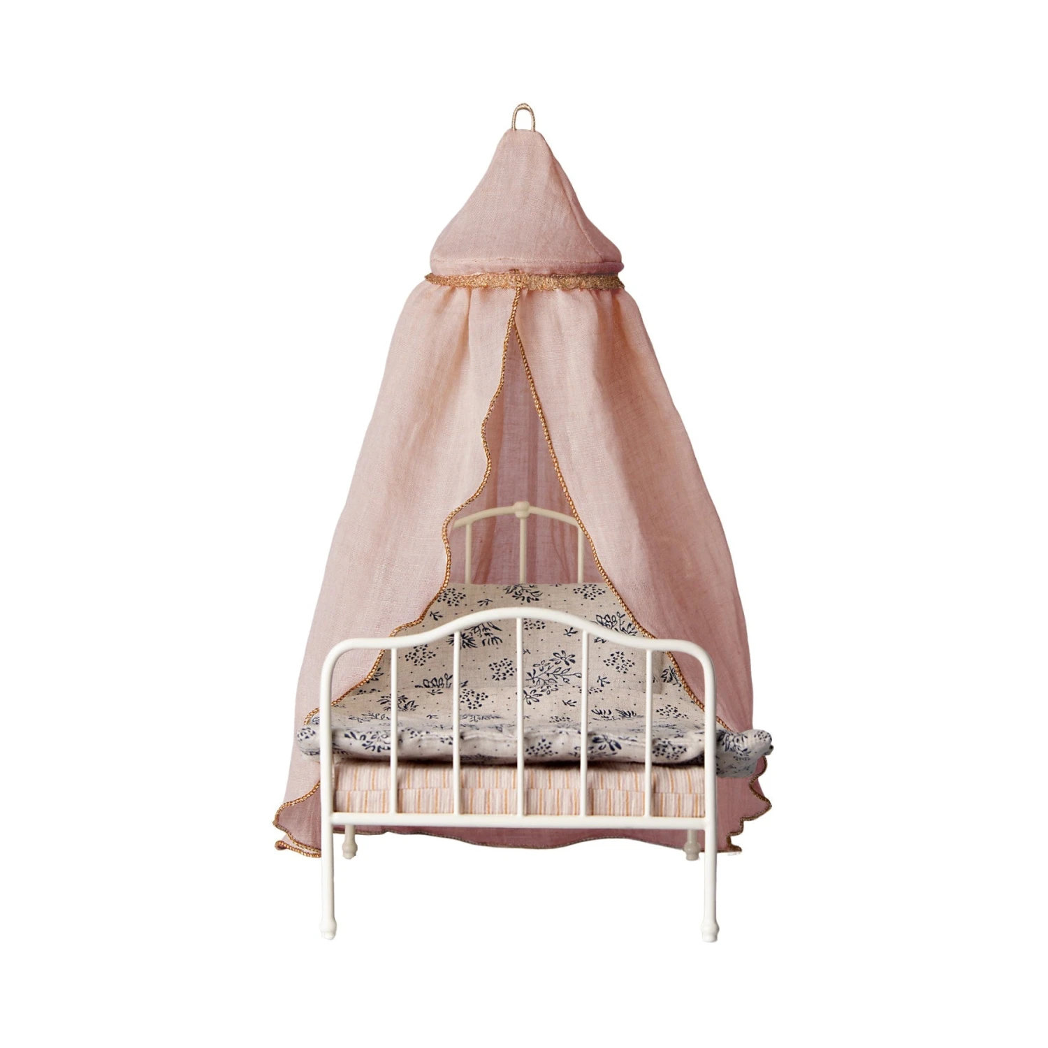 Maileg Miniature Bed Canopy - Rose 5 Maileg Miniature Bed Canopy - Rose - Image 3
