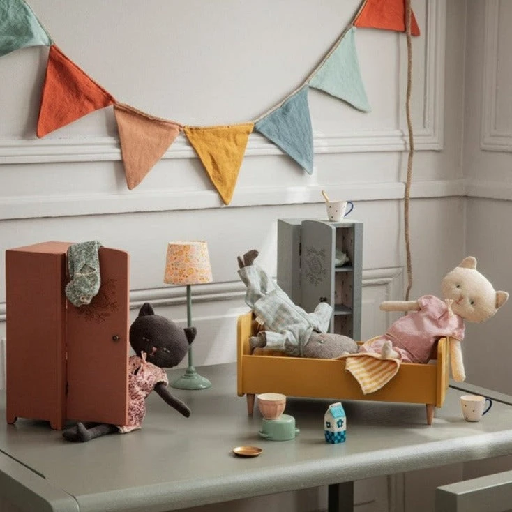 Maileg Miniature Closet - Grey Mint 4 Maileg Miniature Closet - Grey Mint - Image 2