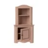 Maileg Miniature Corner Cabinet - Rose -Maileg Maileg Miniature Corner Cabinet Rose Dollhouse Accessories