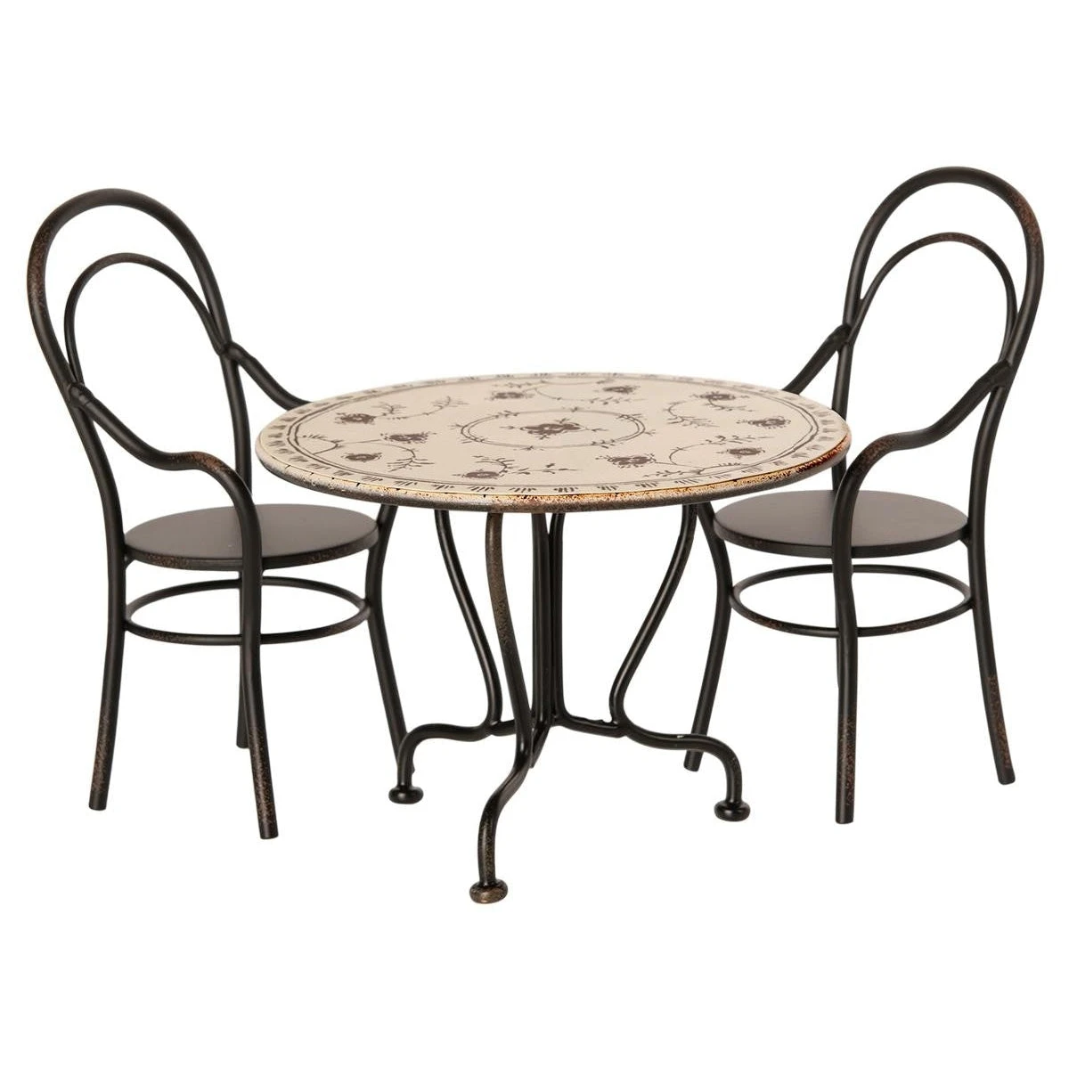 Maileg Miniature Dining Table Set With Two Chairs 3 Maileg Miniature Dining Table Set With Two Chairs