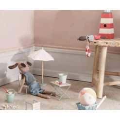 Maileg Miniature Garden Table Set With Chair & Bench 9 Maileg Miniature Garden Table Set With Chair & Bench -Maileg Maileg Miniature Garden Table Set with Chair Bench Dollhouse Accessories 2