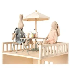 Maileg Miniature Garden Table Set With Chair & Bench 10 Maileg Miniature Garden Table Set With Chair & Bench -Maileg Maileg Miniature Garden Table Set with Chair Bench Dollhouse Accessories 3