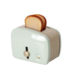 Maileg Miniature Toaster - Mint -Maileg Maileg Miniature Toaster Mint Dollhouse Accessories 2