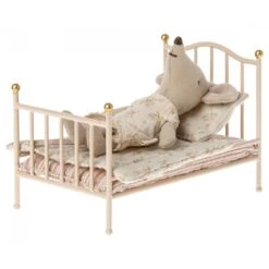 Maileg Mouse Vintage Bed - Rose -Maileg Maileg Mouse Vintage Bed Rose Dollhouse Accessories 2