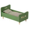 Maileg Teddy Dad Wooden Bed - Dusty Green -Maileg Maileg Teddy Dad Wooden Bed Dusty Green