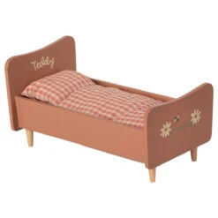 Maileg Teddy Mom Wooden Bed - Rose